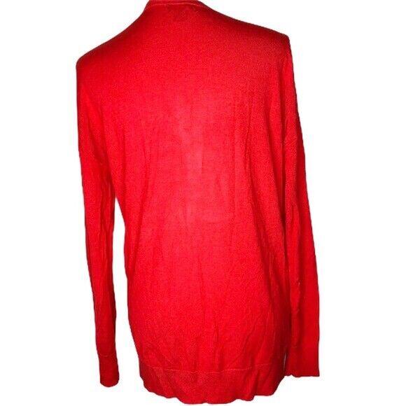 Halogen Cardigan Women Size S Red Button Up Capsule Casual Lightweight PILLING - Picture 2 of 4